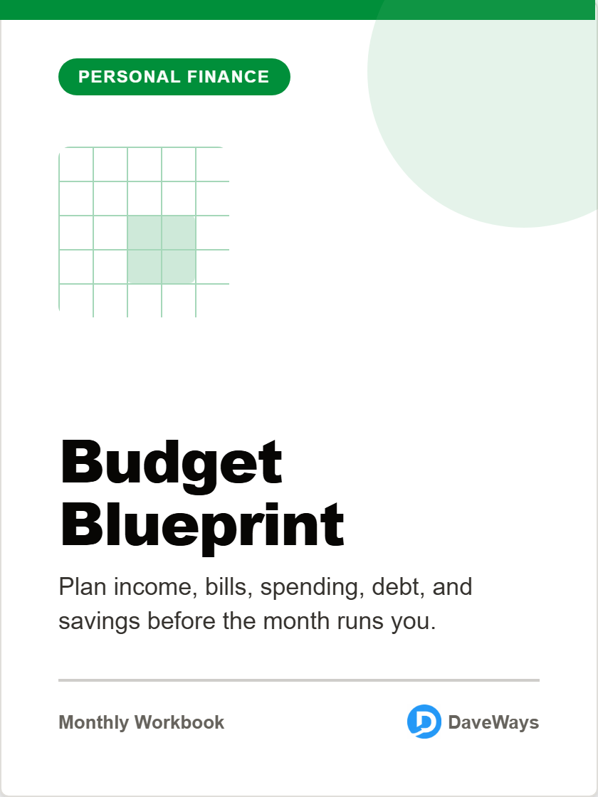 Budget Blueprint product preview
