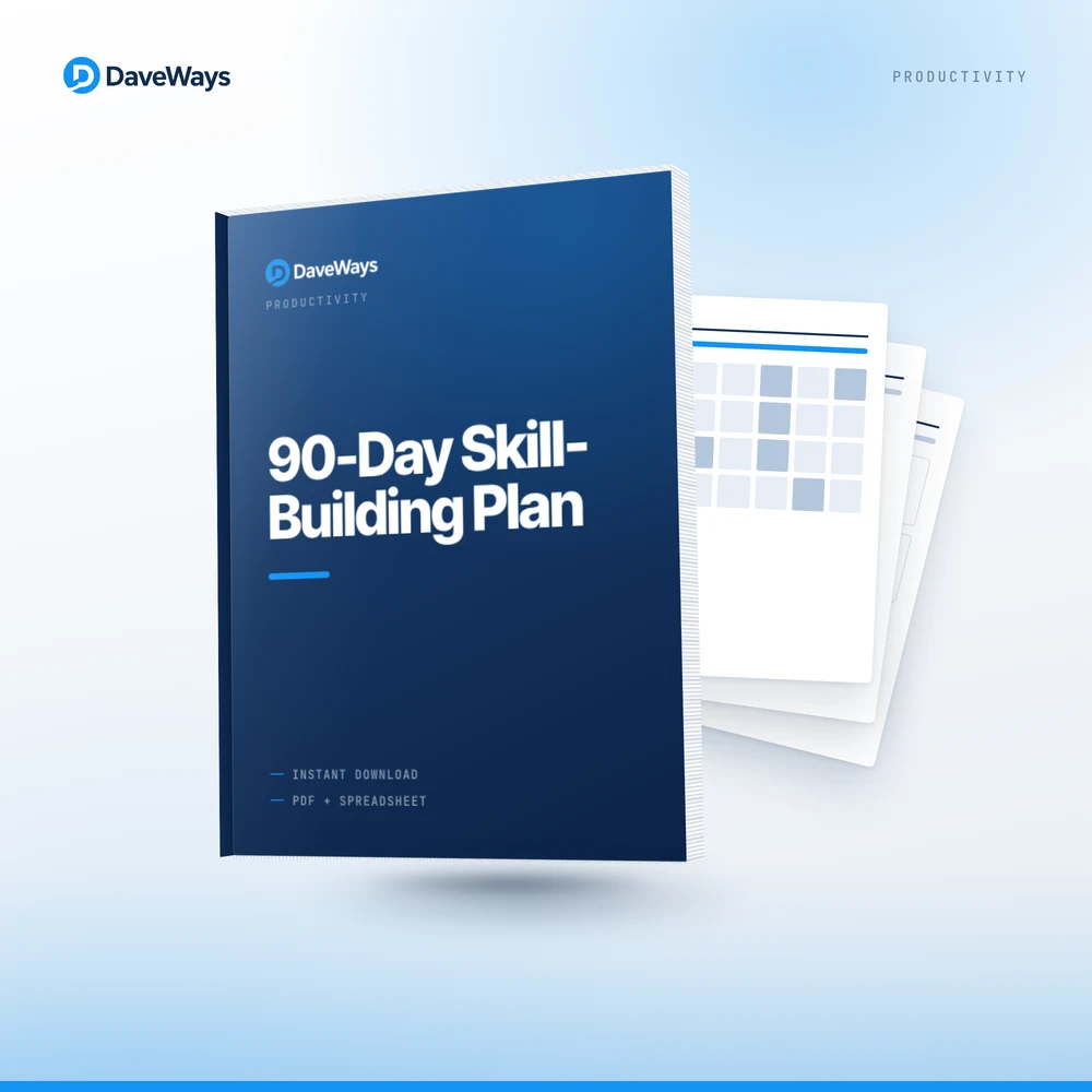 90-Day Skill-Building Plan cover, DaveWays