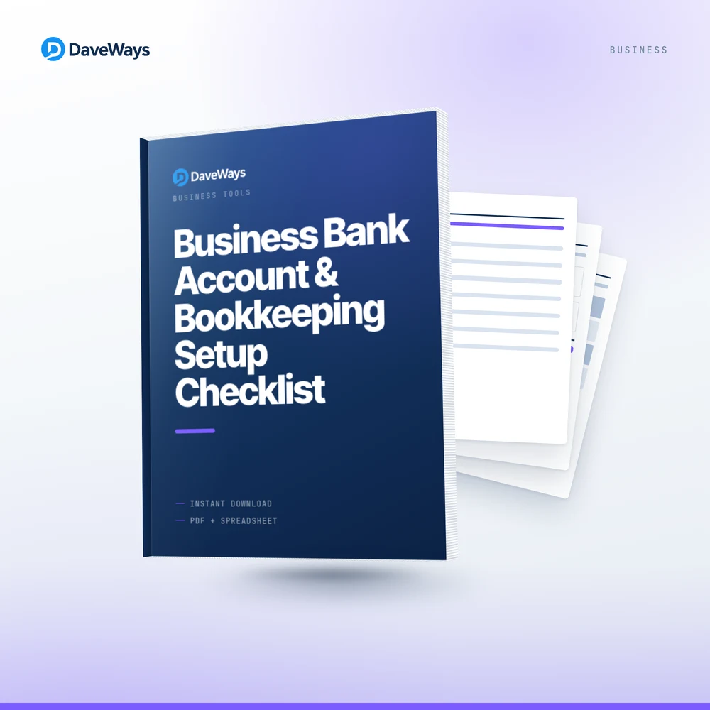 Business Bank Account & Bookkeeping Setup Checklist product preview