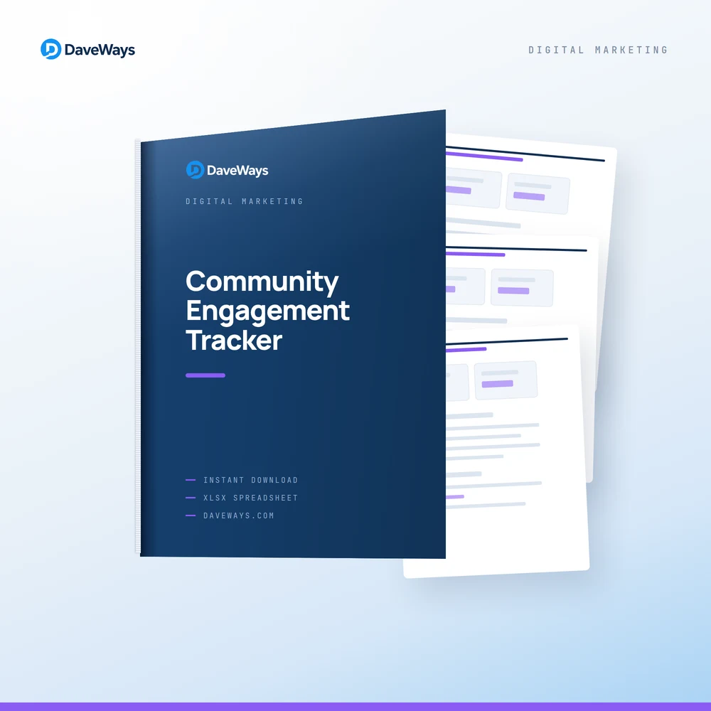 Community Engagement Tracker cover, DaveWays