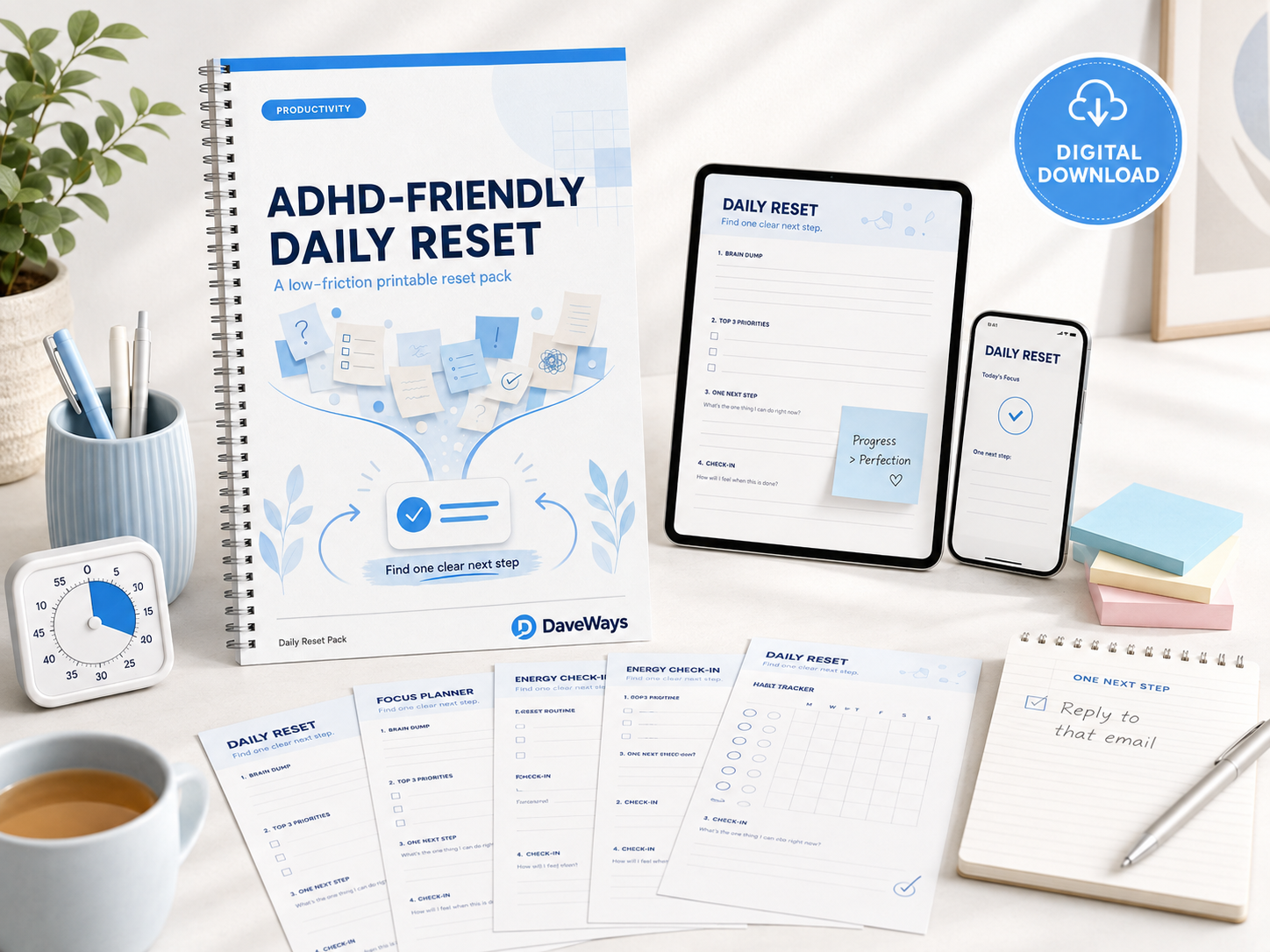 ADHD-Friendly Daily Reset product preview