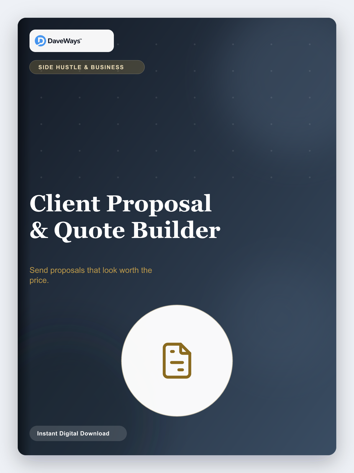 Client Proposal & Quote Builder product cover