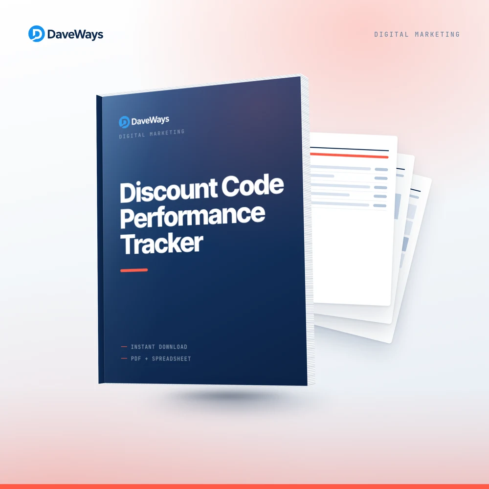 Discount Code Performance Tracker cover, DaveWays