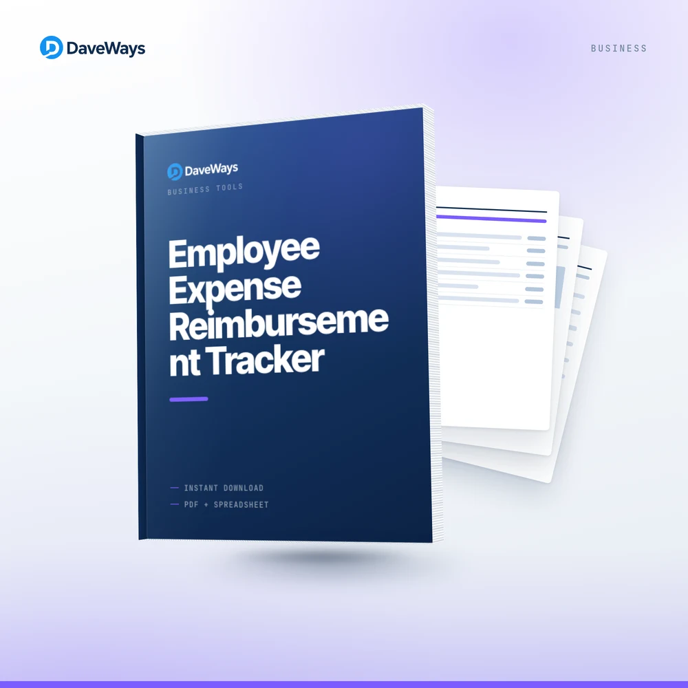 Employee Expense Reimbursement Tracker cover, DaveWays
