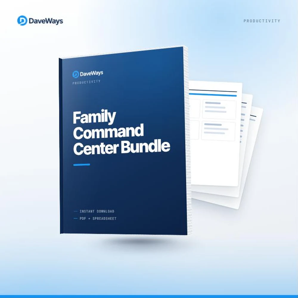 Family Command Center Bundle cover, DaveWays