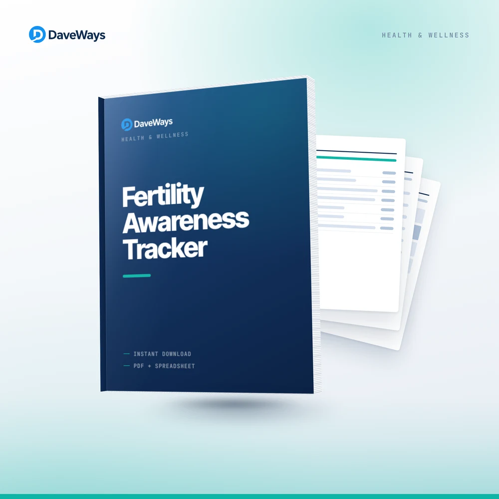 Fertility Awareness Tracker cover, DaveWays