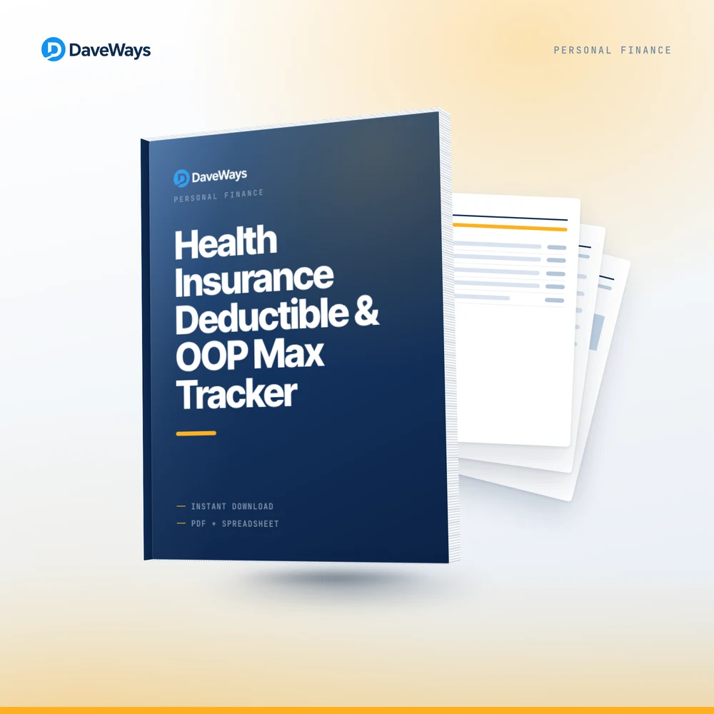 Health Insurance Deductible & OOP Max Tracker cover, DaveWays