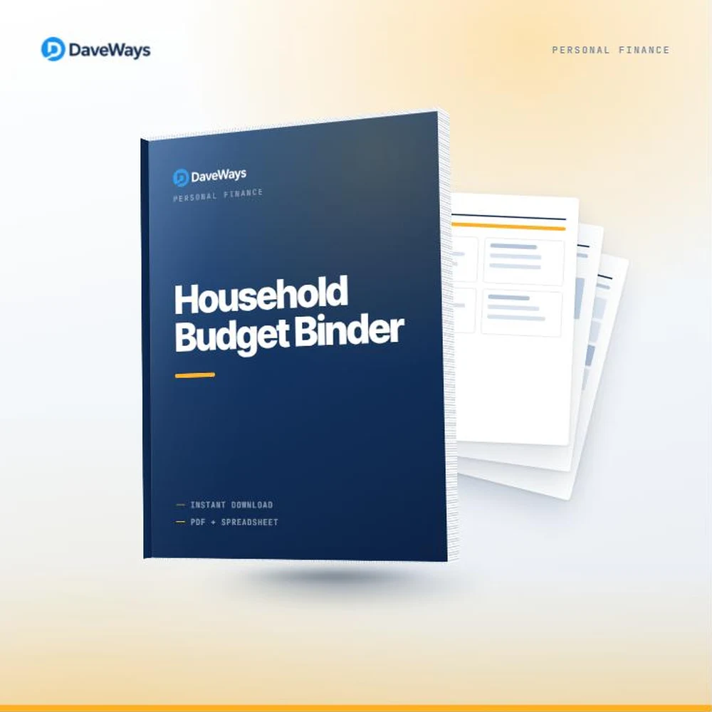 Household Budget Binder cover, DaveWays