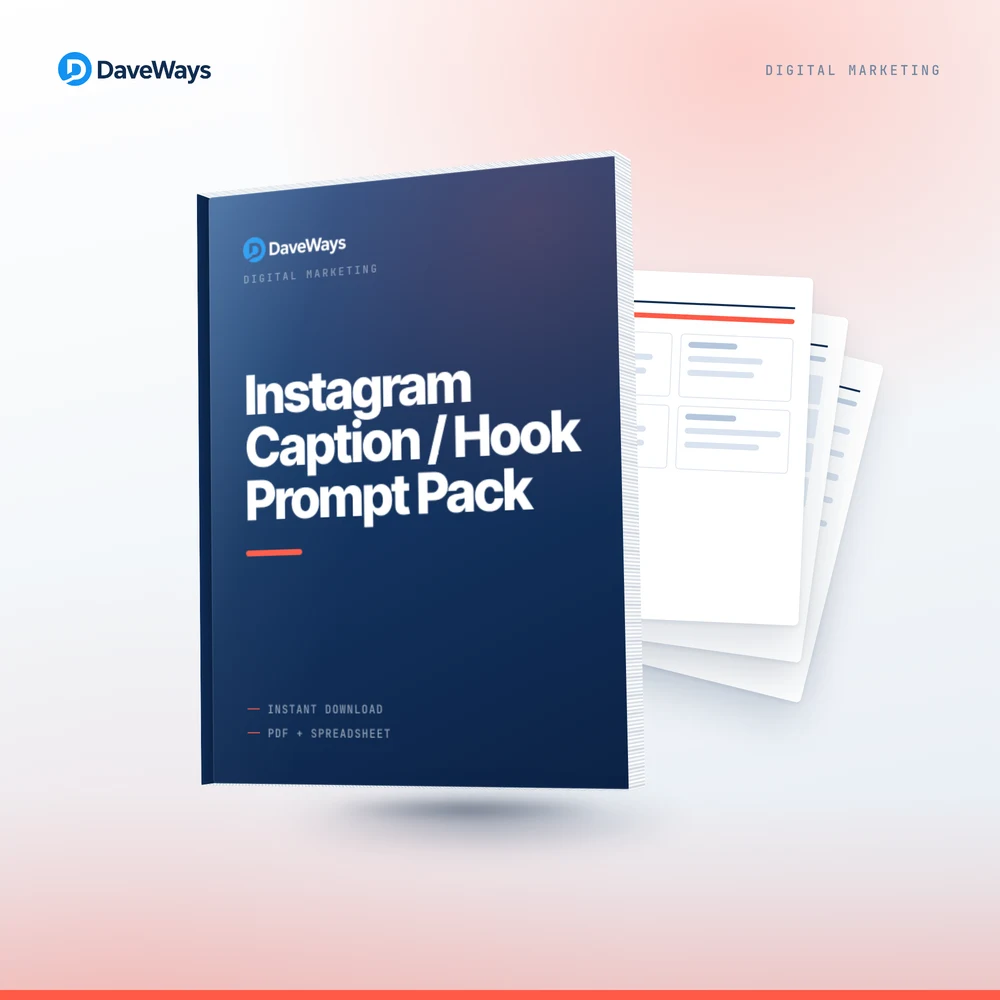 Instagram Caption / Hook Prompt Pack product preview