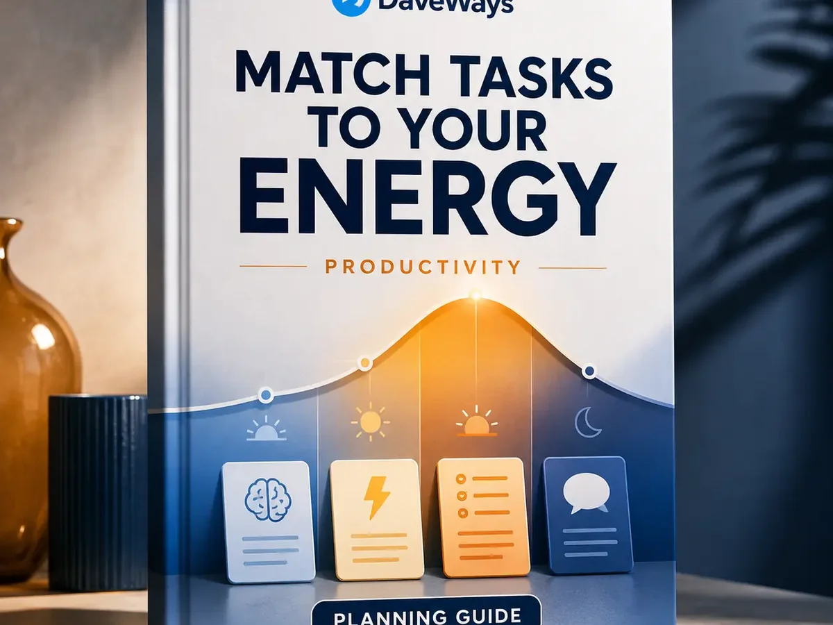Energy-task matching example: energy peaks at 10am (8/10) and dips at 1pm (4/10) and 5pm (3/10)
