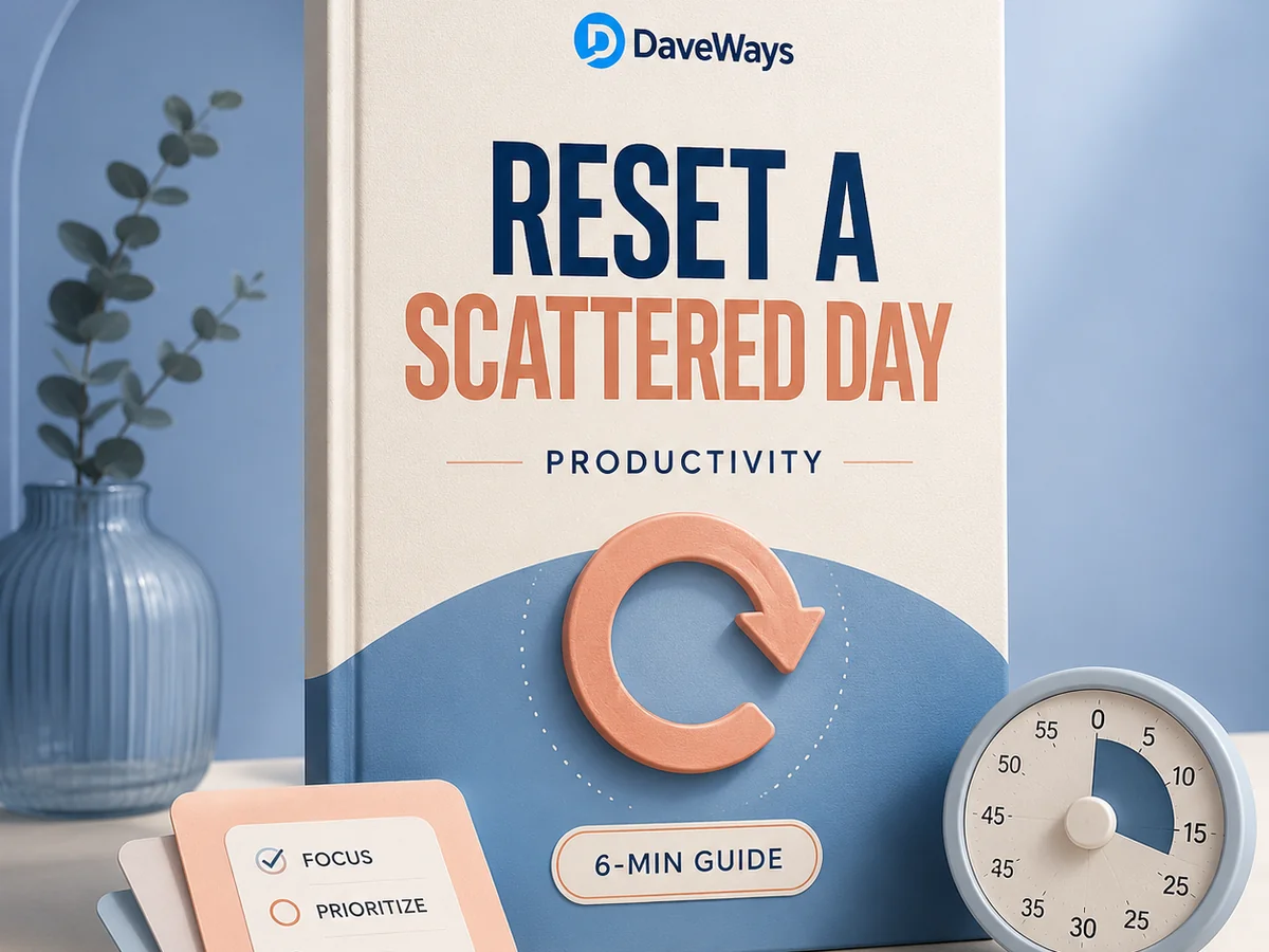 How to Reset a Scattered Day When Your Task List Falls Apart featured image