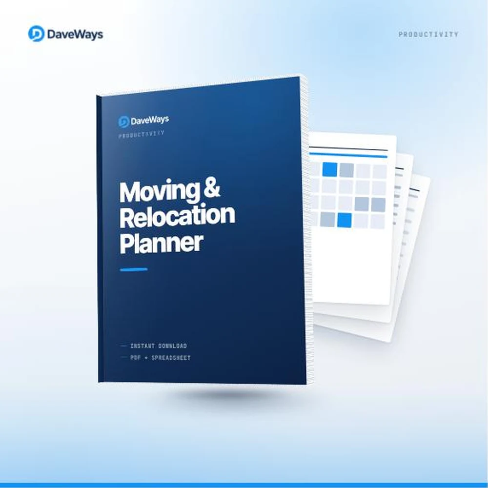 Moving & Relocation Planner cover, DaveWays