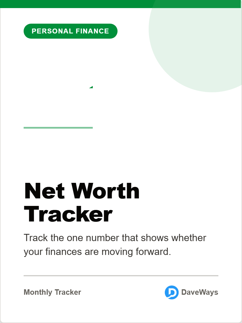 Net Worth Tracker product screenshot and cover preview
