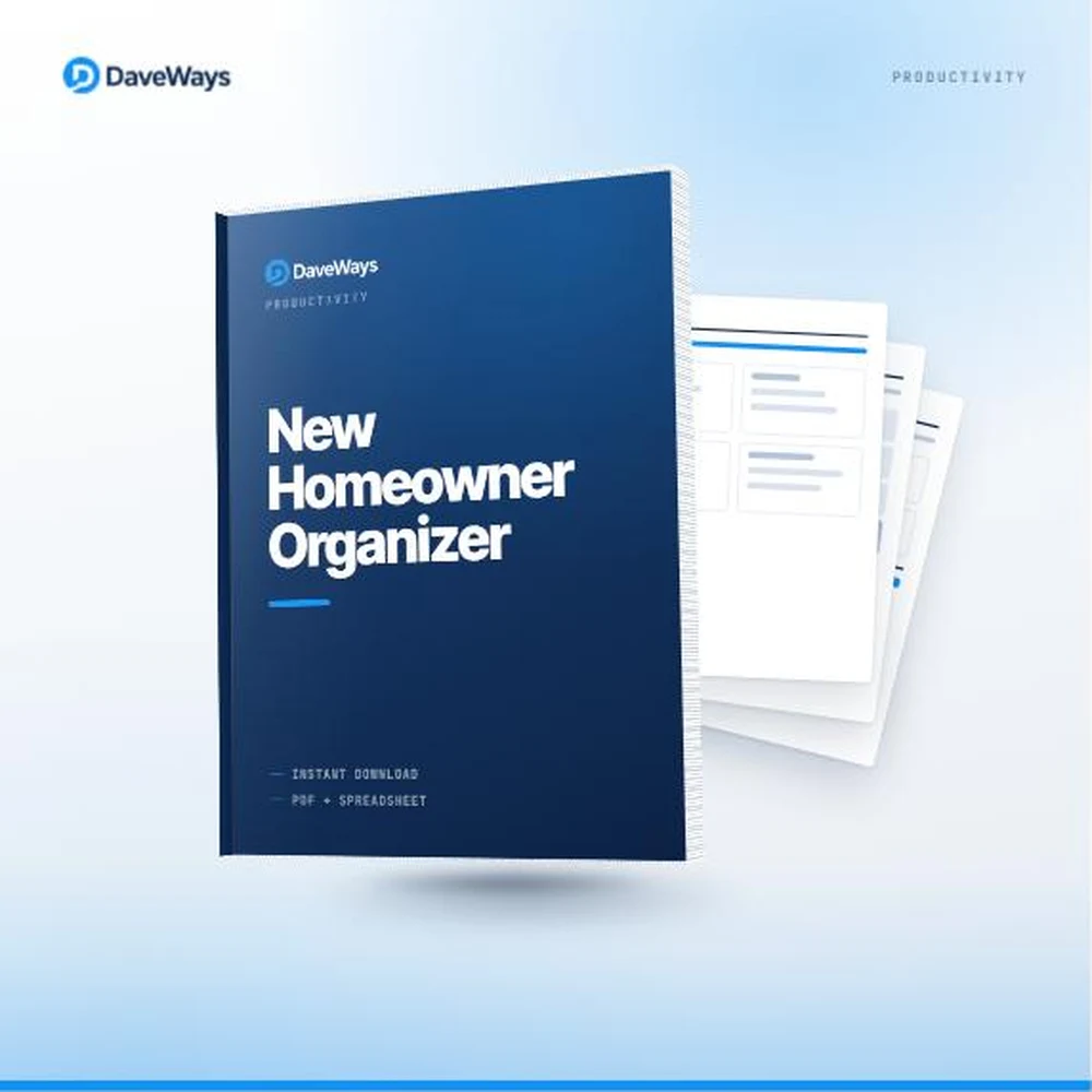 New Homeowner Organizer cover, DaveWays