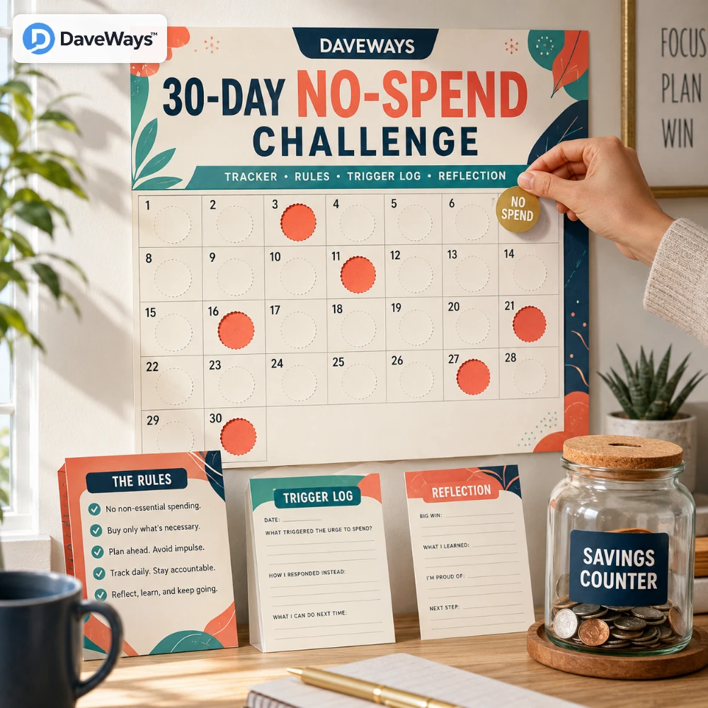 No-Spend Challenge Kit product preview