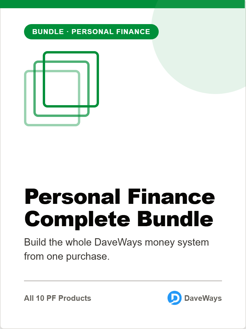 Personal Finance Complete Bundle product screenshot and cover preview