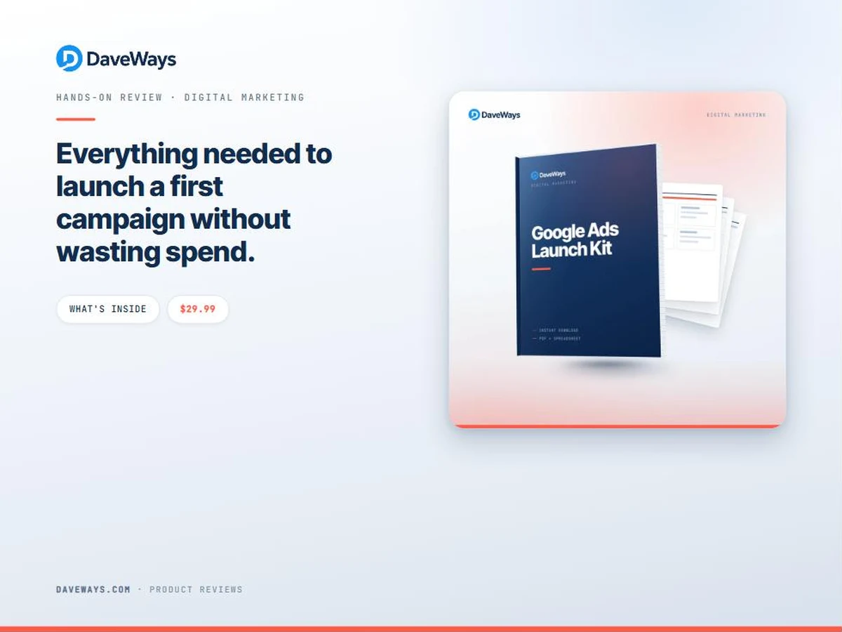 Google Ads Launch Kit review cover