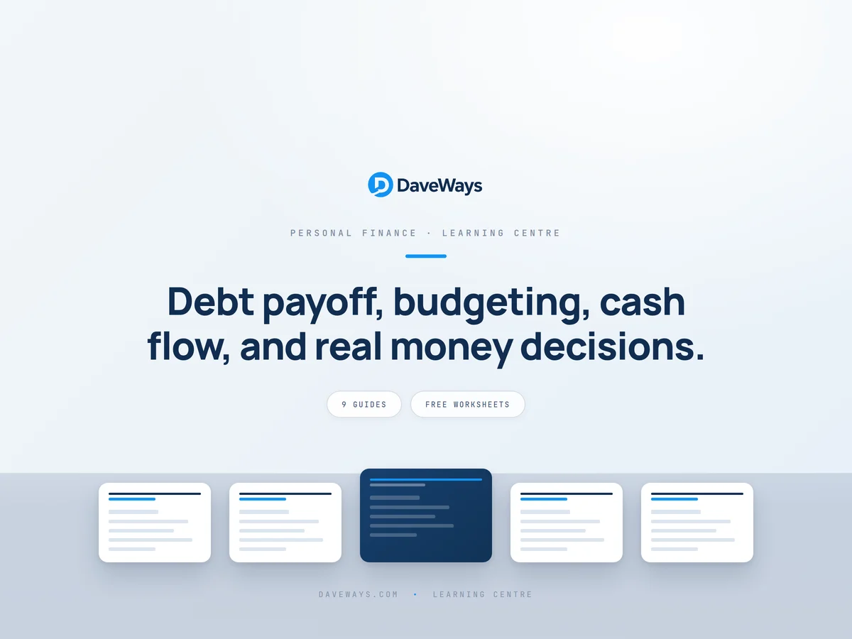 Debt payoff, budgeting, cash flow, and real money decisions.