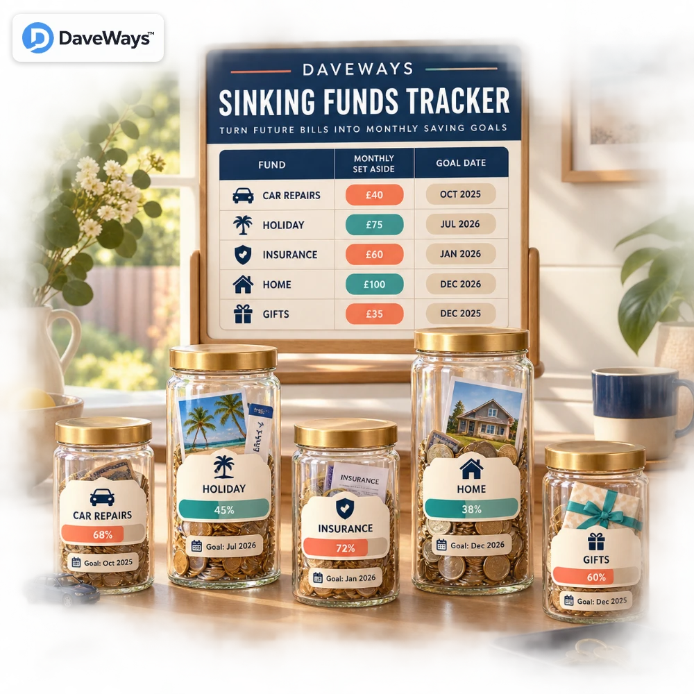 Sinking Funds Tracker product preview