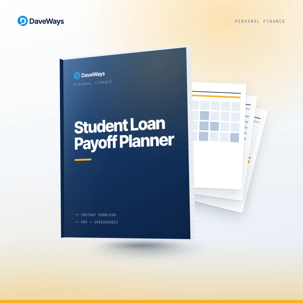 Student Loan Payoff Planner cover, DaveWays