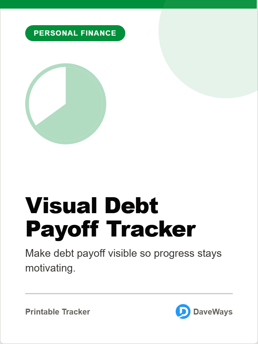 Visual Debt Payoff Tracker product screenshot and cover preview