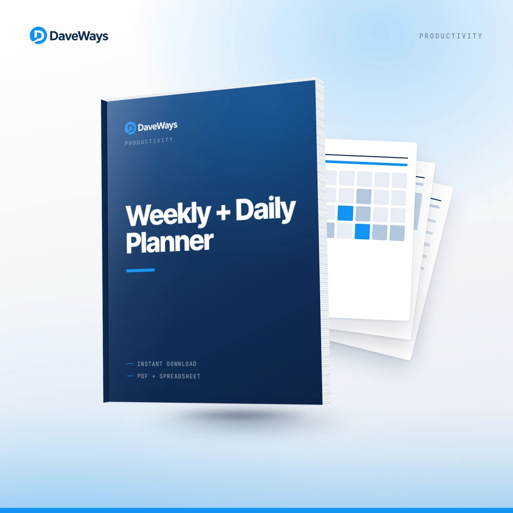 Weekly + Daily Planner product preview