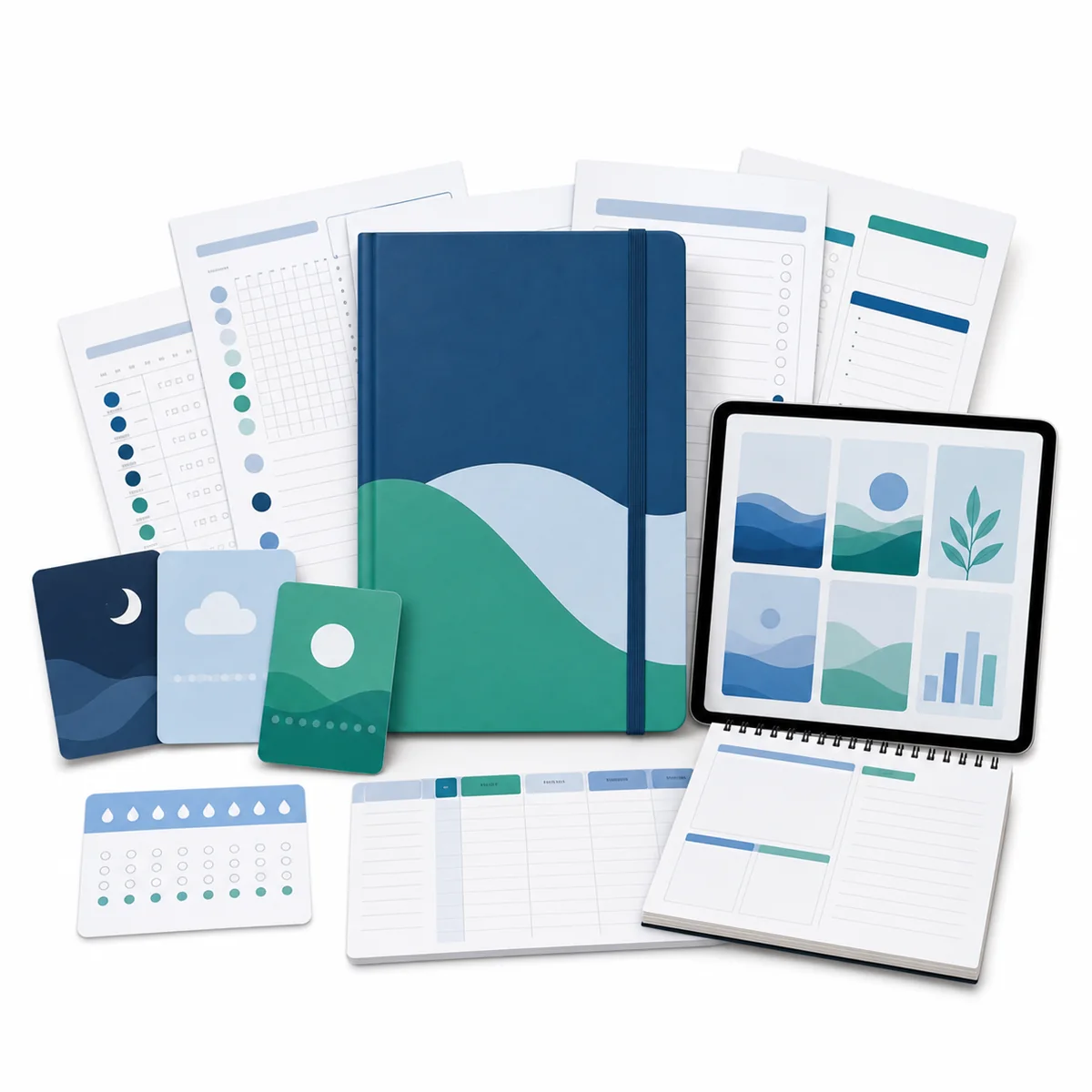 Wellness Habit Planner product screenshot and cover preview