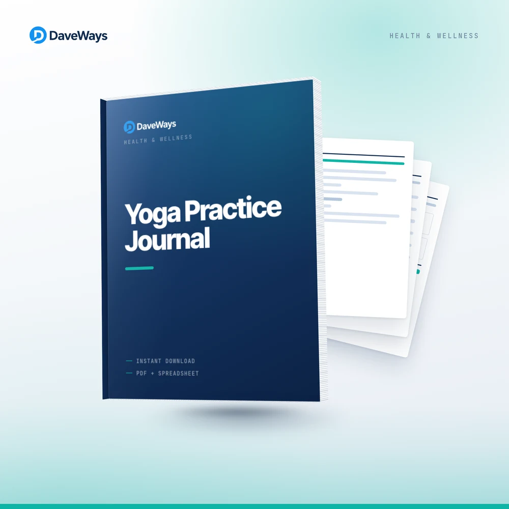 Yoga Practice Journal cover, DaveWays