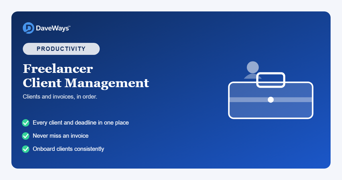 Freelancer Client-Management System product screenshot and cover preview